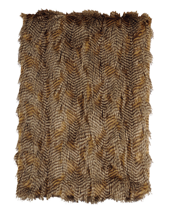 Wooded River Feathers Faux Fur Throw & Reviews Wayfair